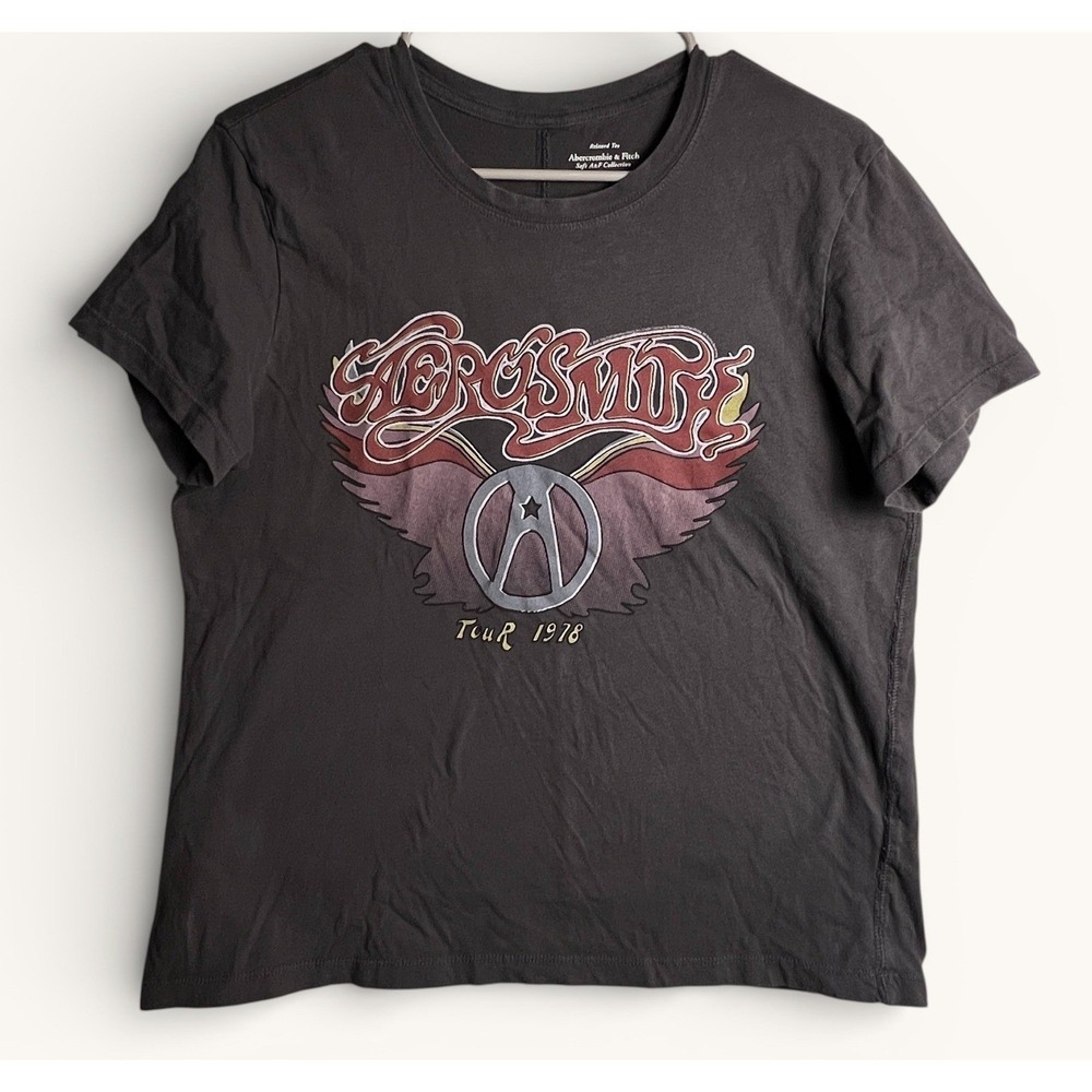 Aerosmith 1978 Tour Tee Abercrombie Fitch Womens Small Graphic Band Shirt